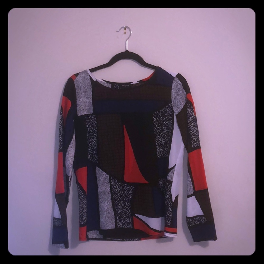 Ann Taylor Color Block Shirt EUC